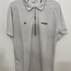 Vivint Polo Short Sleeve Shirt Gray Sports Golf Mens Size M Official New NWT